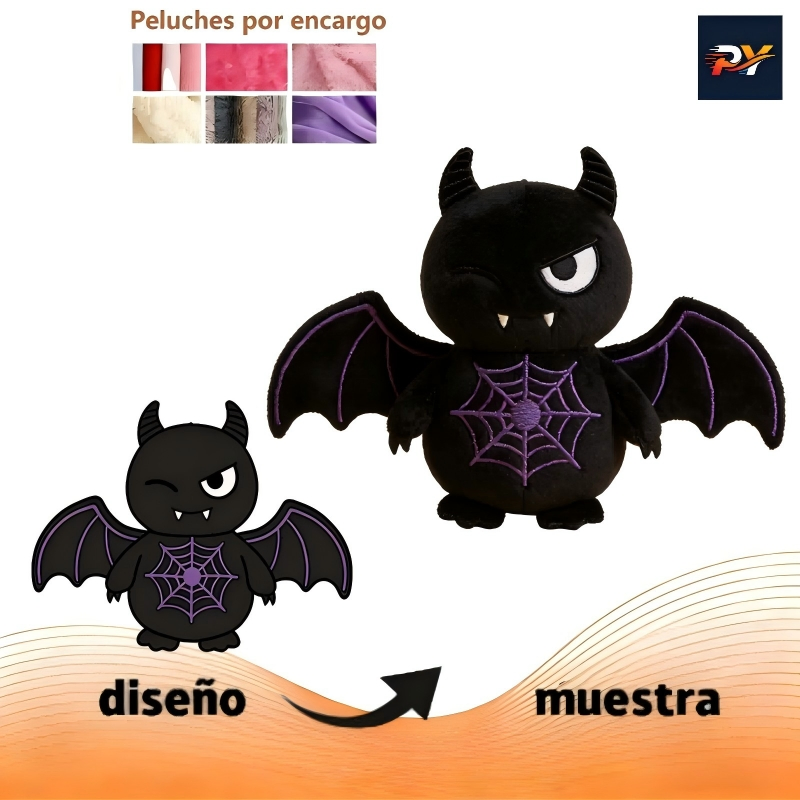 Juguete de peluche personalizado de algodón orgánico, fantasma, productos de Halloween, juguete de peluche personalizado