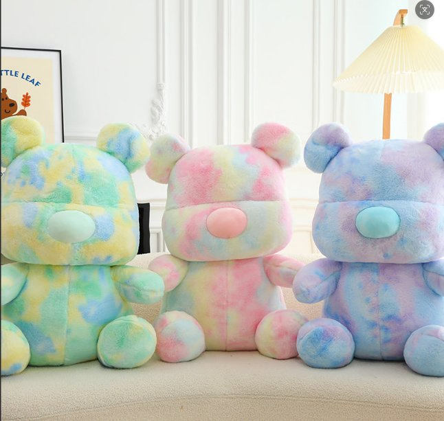 Nuevos juguetes de peluche y relleno de perro bebé coloridos, juguete suave de peluche para perro