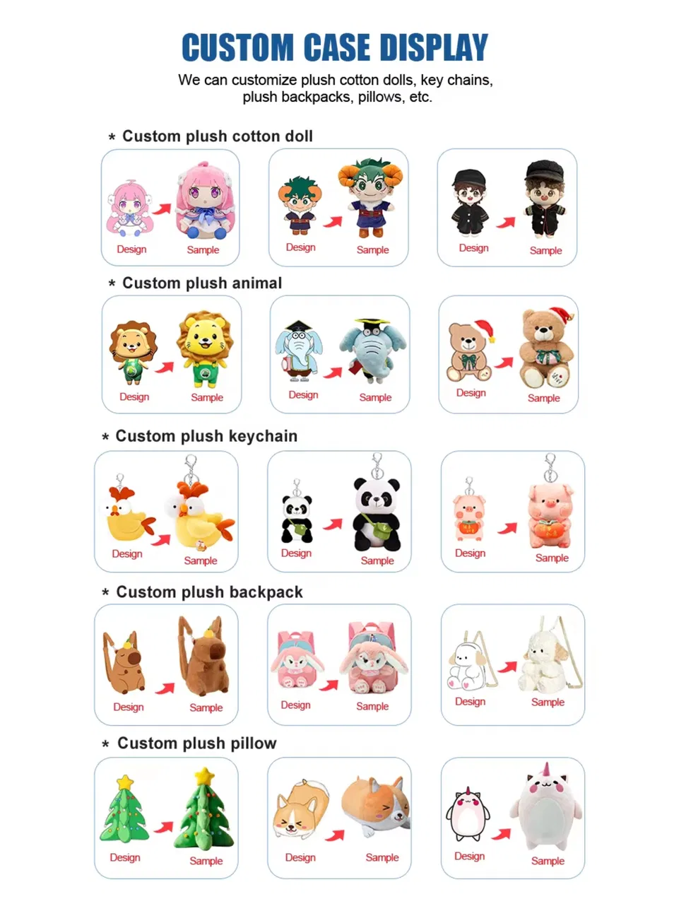 Juguete de felpa de alta calidad, muñeco de felpa pequeño de algodón personalizado para regalos promocionales