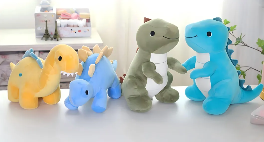Juguetes de peluche de dinosaurio