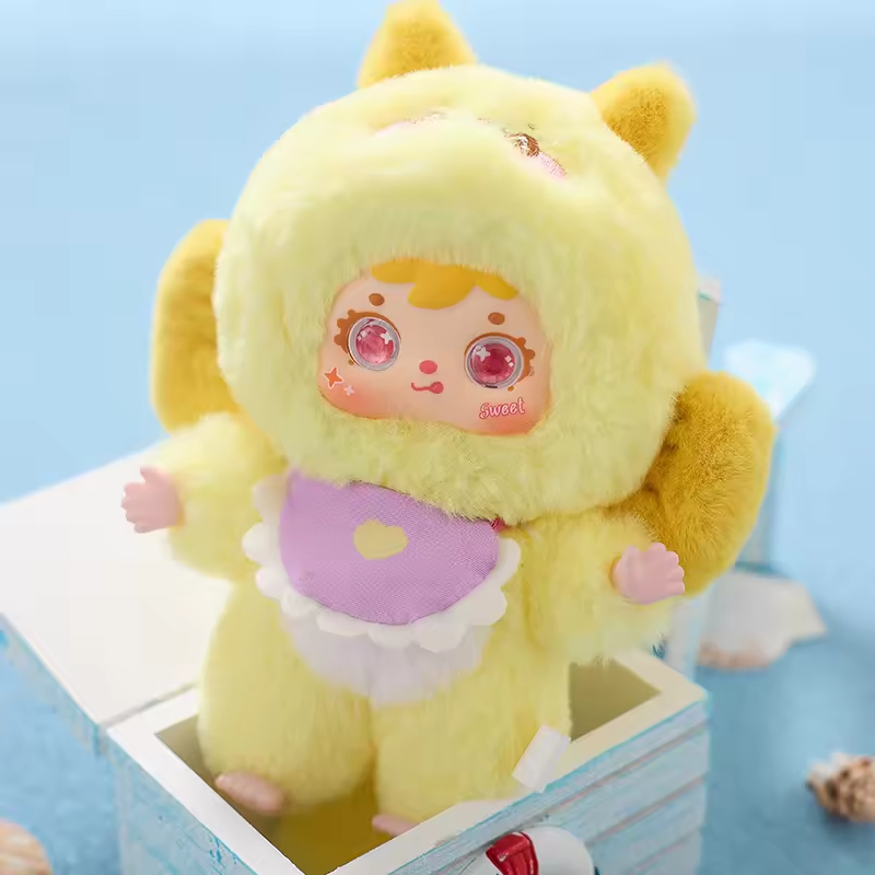 Colección de muñecos de peluche de fiesta en el mar en caja sorpresa, juguete de dibujos animados coleccionable para niños, regalo en caja de colores, juguetes unisex