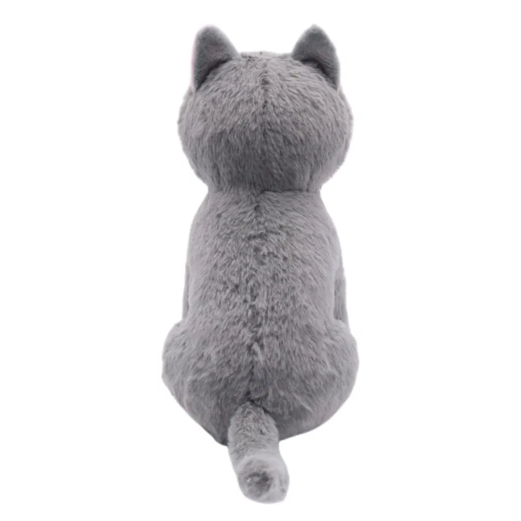 Juguete de gato de peluche suave y realista para niños, regalo de juguetes de peluche fabricado