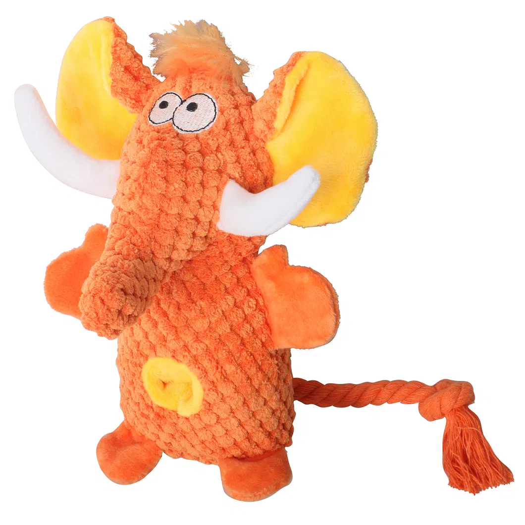 Juguete de perro de peluche Snuffle Elephant suave, interactivo y chirriante con golosinas ocultas, diseño personalizado OEM para entrenamiento y diversión