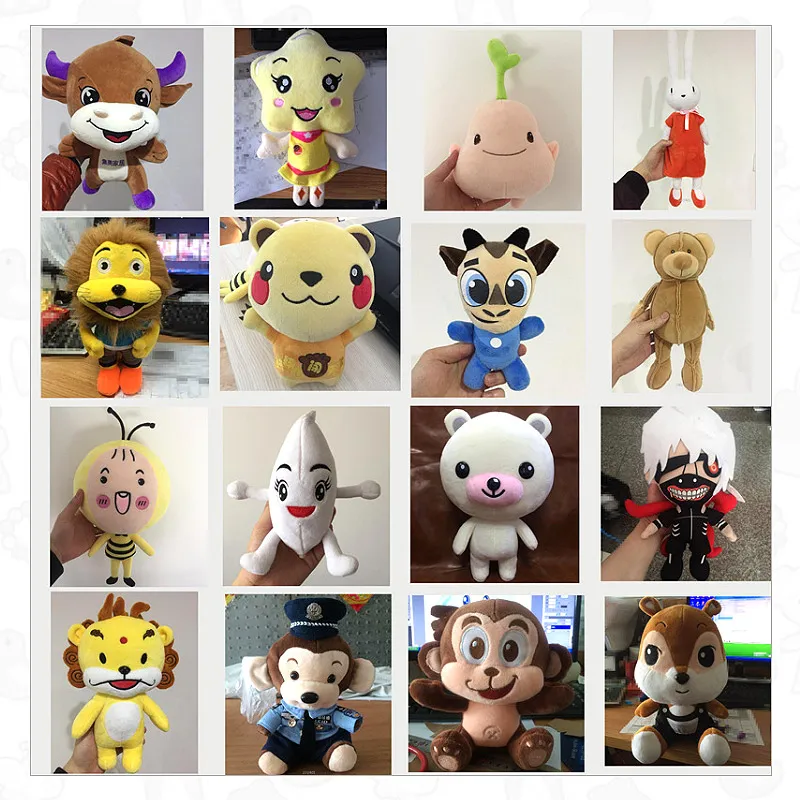 Muñecos de felpa de personajes personalizados y adorables para niños y niñas, regalos de juguetes personalizados