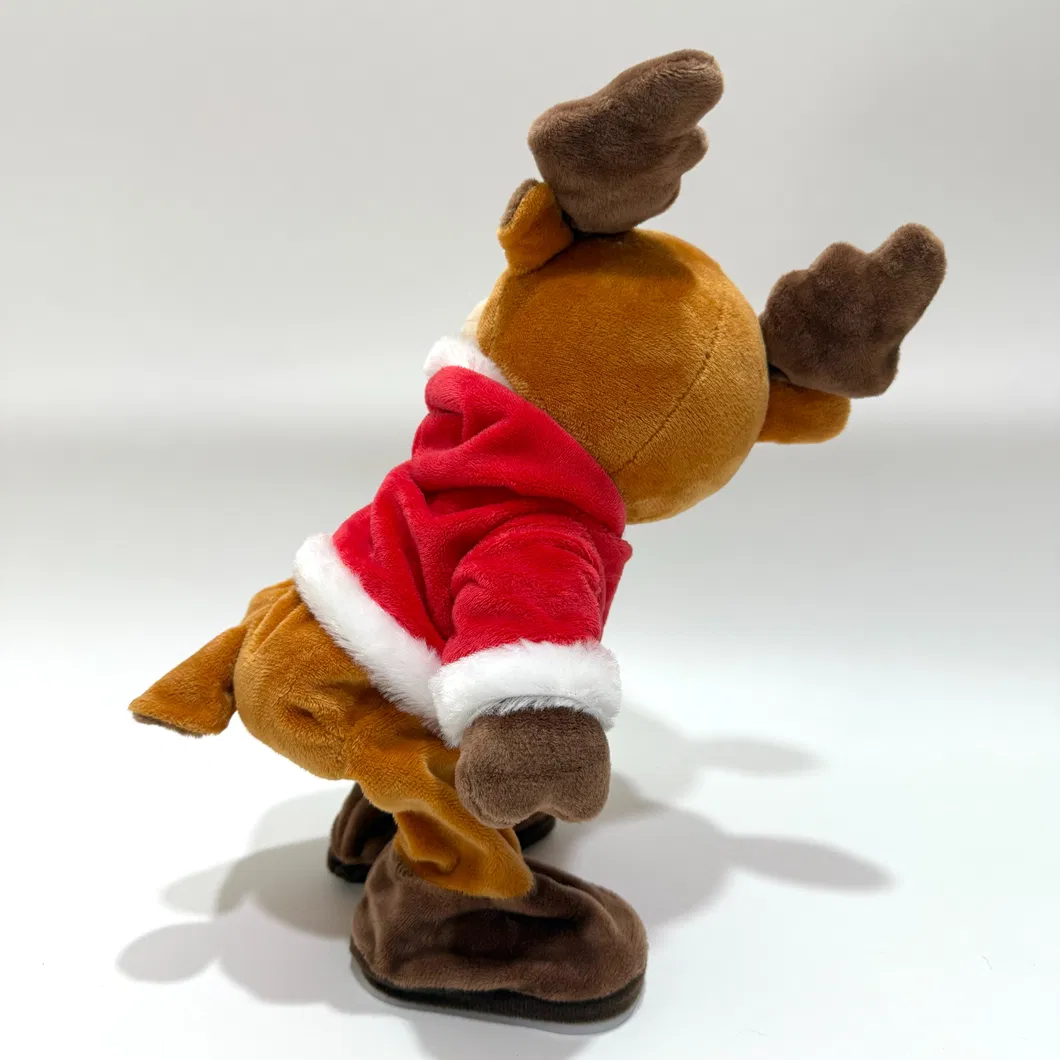 Juguete de peluche divertido que canta y baila para niños en Navidad