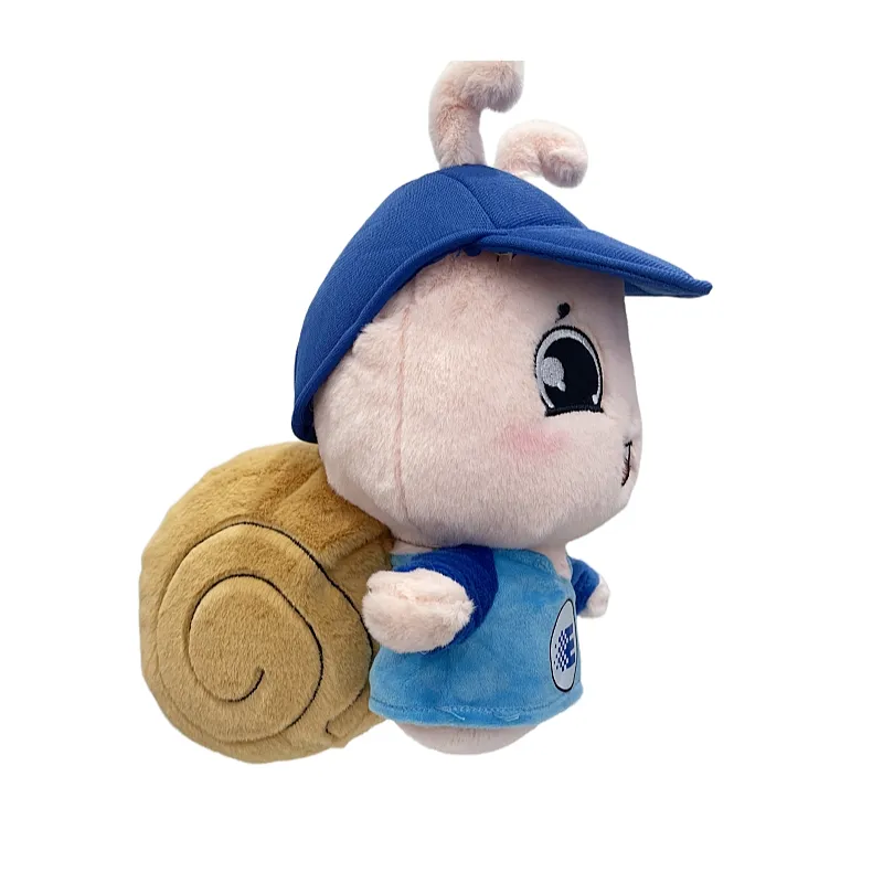 Peluche caracol vista posterior