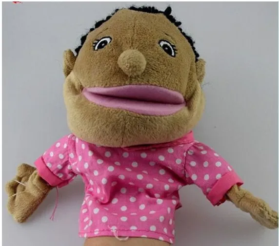 Juguete de peluche personalizado Kawaii, muñeco de mano de personaje de dibujos animados