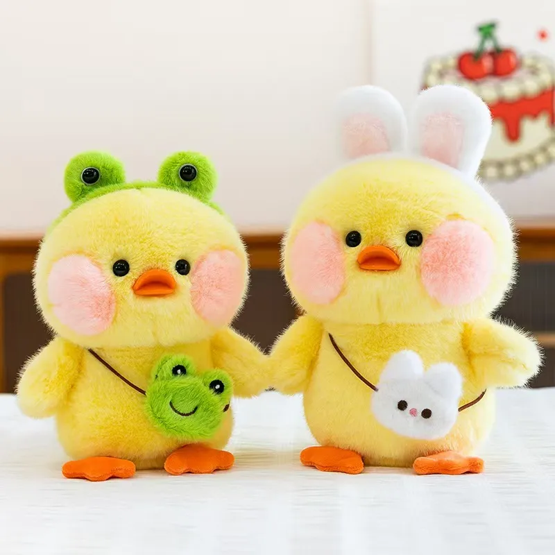 Osito de peluche grande para niños, animal kawaii, pato suave, muñecos de peluche