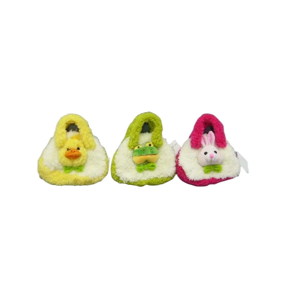 Bolsa de Juguetes de Peluche Personalizada 15cm Forma de Animal Elefante Divertido, Hipopótamo, Ratón para Niños Niñas Bebé Bolsa Pequeña de Animales Suaves Mini