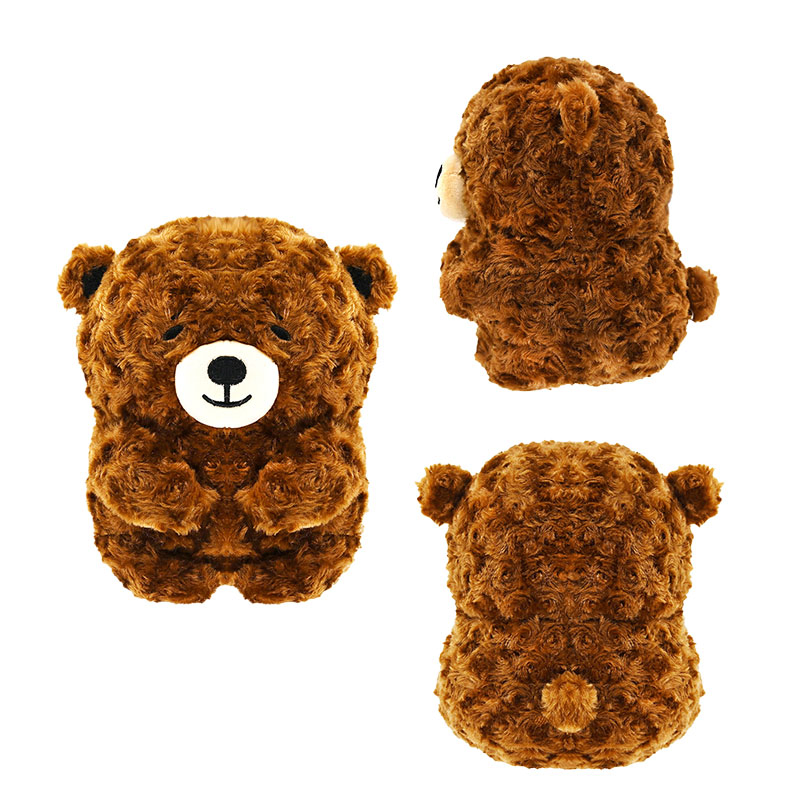 MOQ personalizado 1 Juguete de peluche de oso bebé de felpa, tela suave y sedosa, diseño propio de marca, juguetes de peluche de mascota