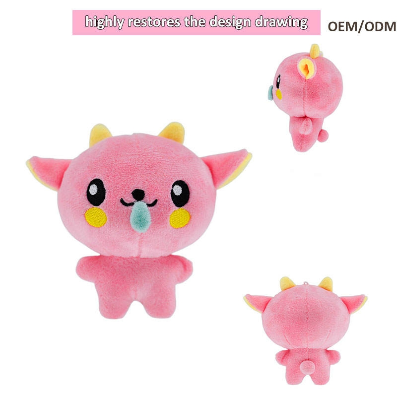 10cm Muñeco de Peluche Pequeño de Nariz Moqueante Súper Suave Figura IP Juguetes de Peluche Mini de Anime Alivio del Estrés Peluches Squeaky