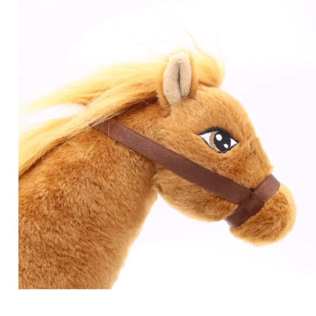 Juguete de peluche suave de caballo pony de pie al por mayor para niños