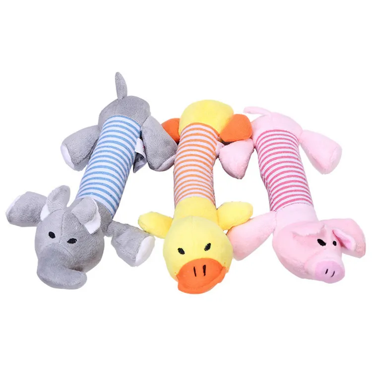 Juguetes de peluche ecológicos para mascotas con sonido, accesorios para el juego de perros