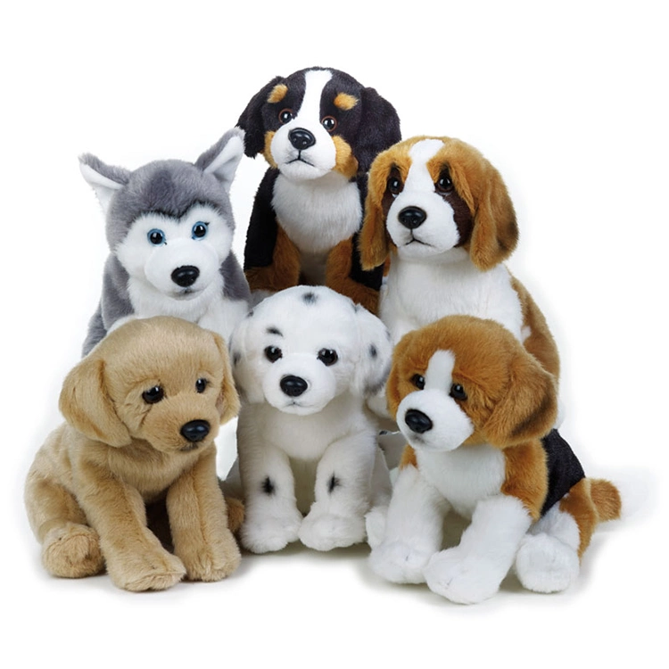 Juguetes de peluche personalizados de perro cachorro eléctrico musical que camina y ladra