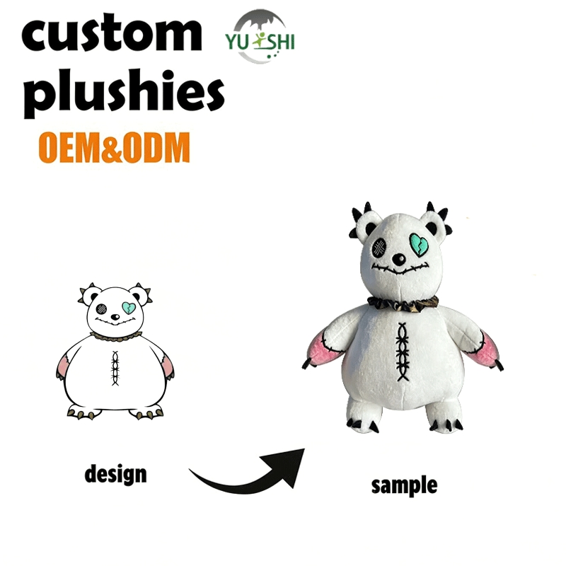 Animal de peluche personalizado de águila, juguete suave promocional con logo personalizado, regalo de uniforme de taekwondo y judo
