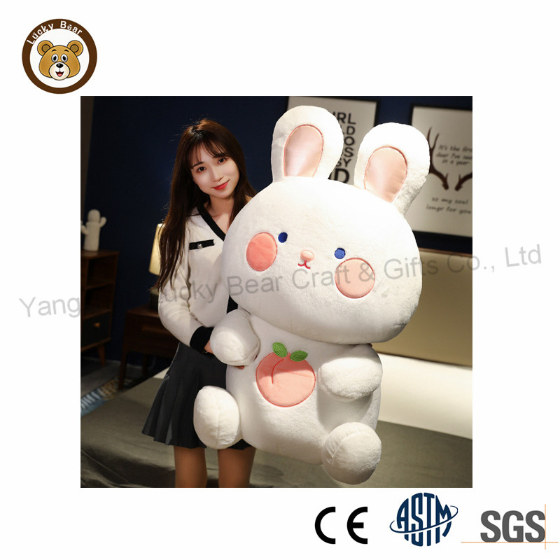 Regalo de Pascua personalizado al por mayor, lindo conejito de peluche suave, juguete de peluche para niños