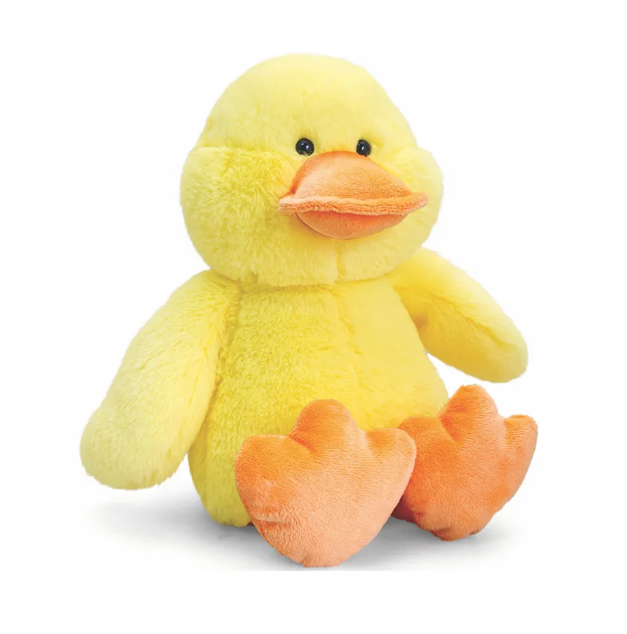 Juguete de peluche pato educativo Kawaii relleno