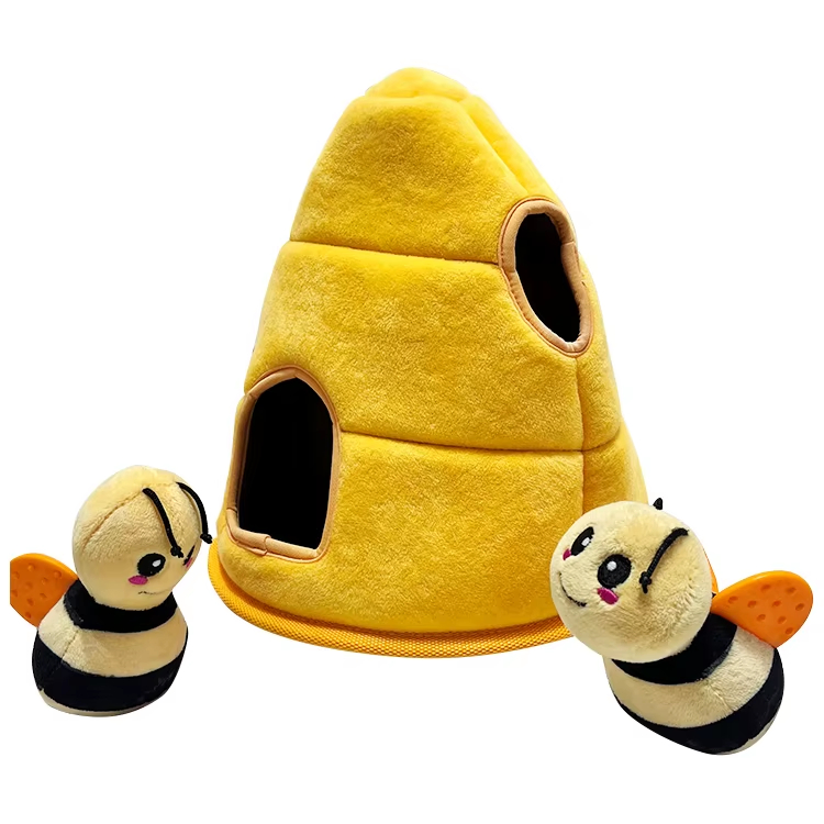 Suministro Directo de Fábrica Juguete de Peluche Interactivo Grande y Ecológico para Perros al por Mayor, Juguete para Masticar con Squeak y Cuerda