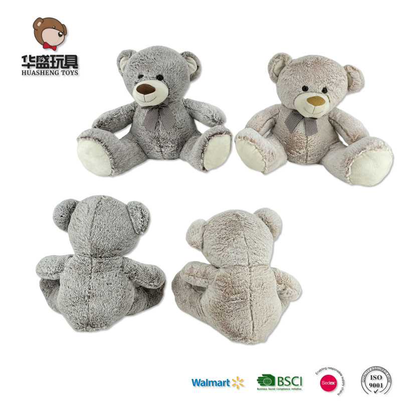 Juguetes de peluche de oso pardo de calidad premium con logo personalizado de oso de peluche