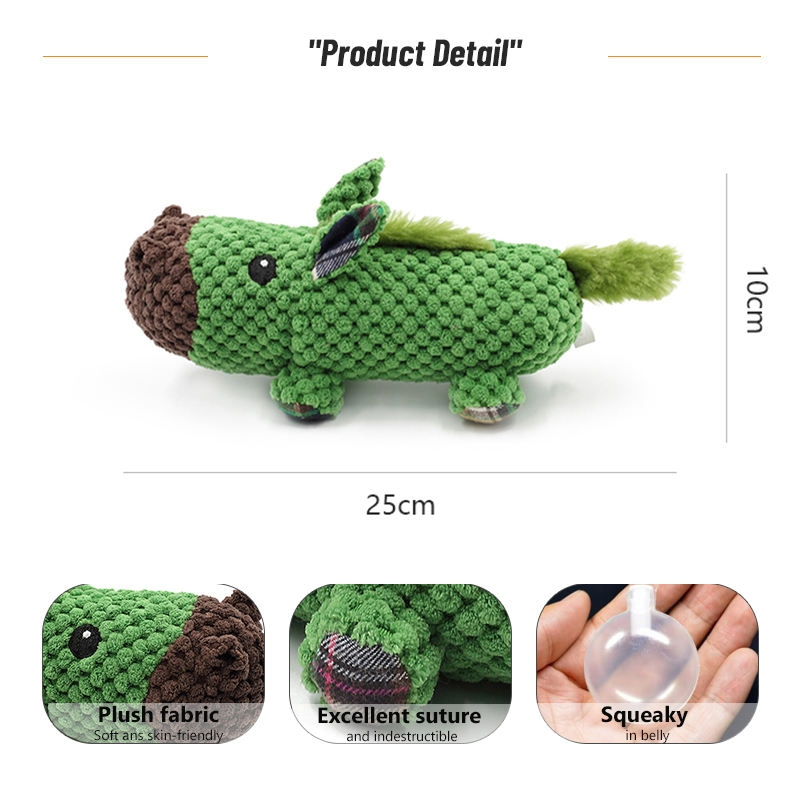 Juguete de peluche divertido para cachorros con forma de animal de peluche
