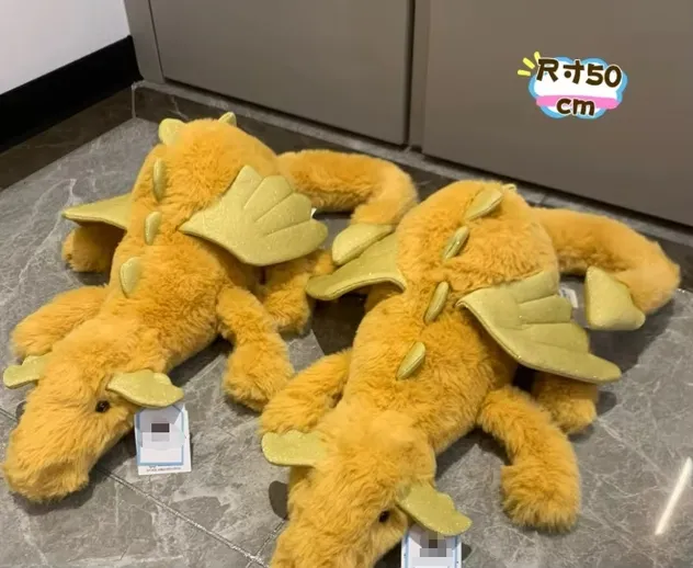 Juguete de felpa de algodón orgánico Jelly Cat Dragón del cielo y Dragón de nieve muñeco suave y esponjoso con relleno de PP almohada suave y pesada