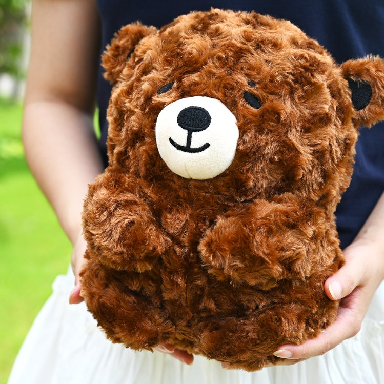 MOQ personalizado 1 Juguete de peluche de oso bebé de felpa, tela suave y sedosa, diseño propio de marca, juguetes de peluche de mascota