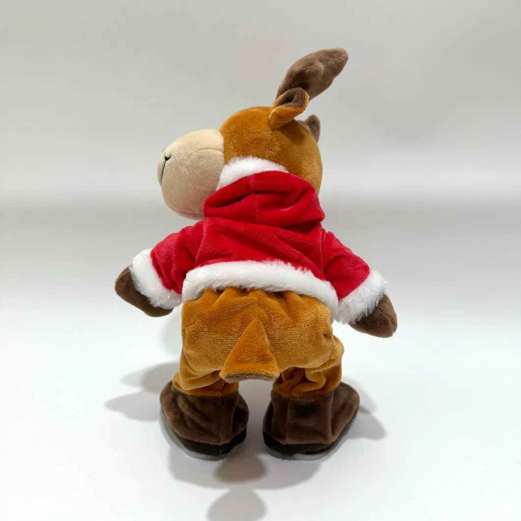 Juguete de peluche divertido que canta y baila para niños en Navidad