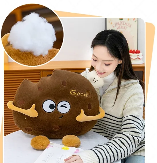 Especificaciones de tamaño y visualización del peluche de pan