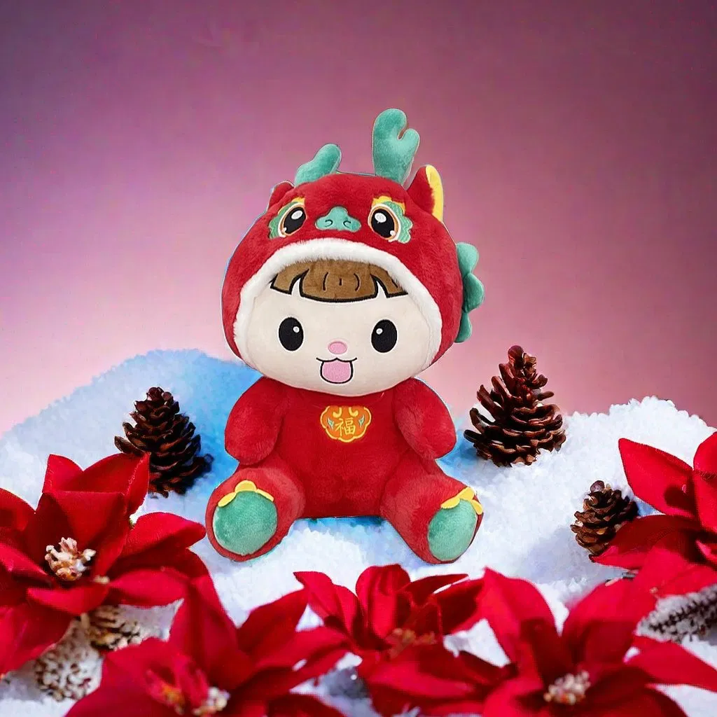 Regalo de festival de arte de peluches personalizados, animales de peluche suaves, venta al por mayor, juguetes de peluche promocionales a granel con logotipo de la empresa
