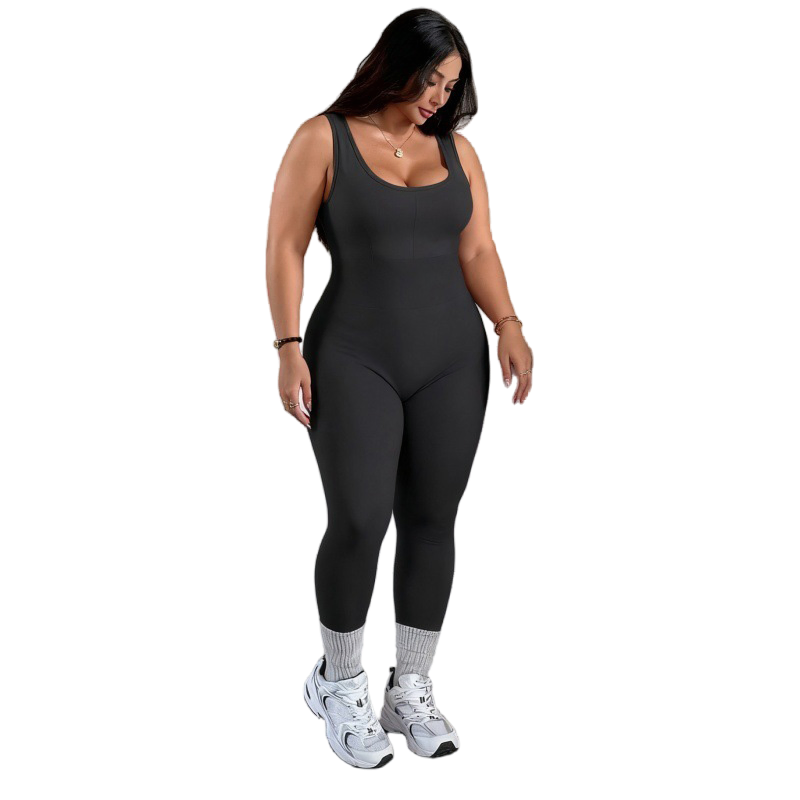 Custom Logo Women Yoga Gym Fitness Push up Sportswear Jumpsuits