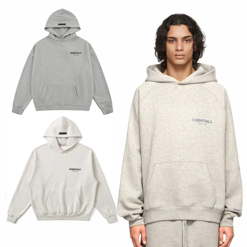 Essentials Style Minimal Hoodie for Men Women Solid Color Streetwear Pullover Wholesale