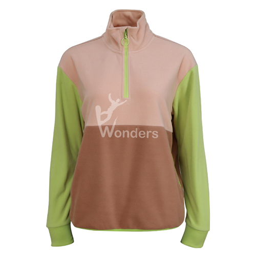 Women's 100% Recycled 1/4 Zip Fleece Jacket Outdoor Leisure Breathable Jacket