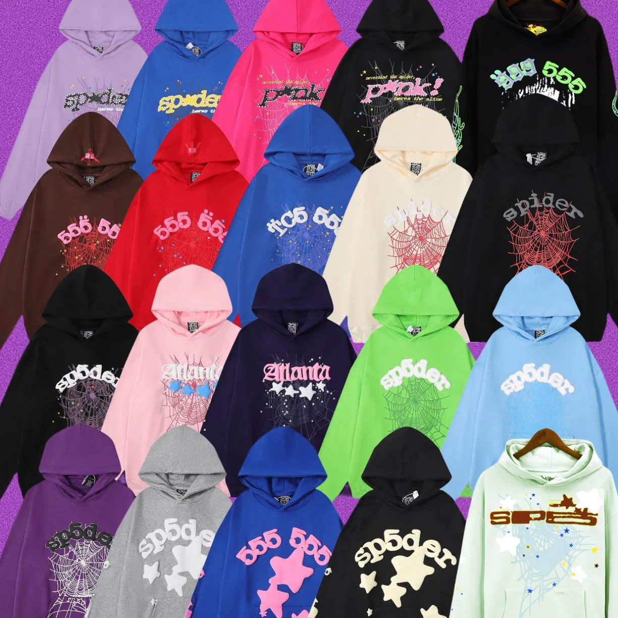 Sweatshirts Pullover Sp5der Mens Hoodies 555555 Sweatshirts Y2K Spider Hoodie Men Women Print Hip Hop Sp5der Brand Hoodie