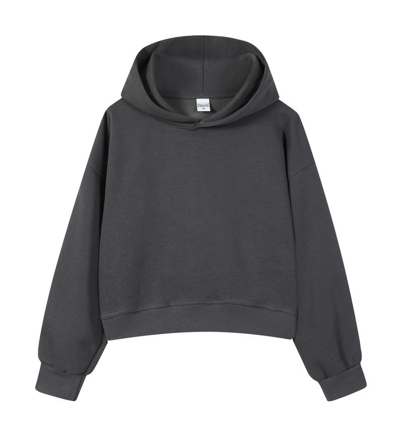 350GSM 100% Cotton Women Pullover Hoodies Sweatshirt for Women Accept Print Logo