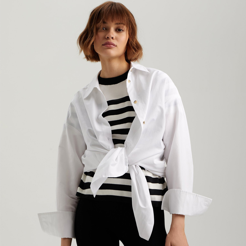 Fashionable Women's Striped Short-Sleeve Sweater Crew Neck Summer Knit – Daily Must-Have, Short-Sleeve Crew Neck Sweater for Summer, No MOQ