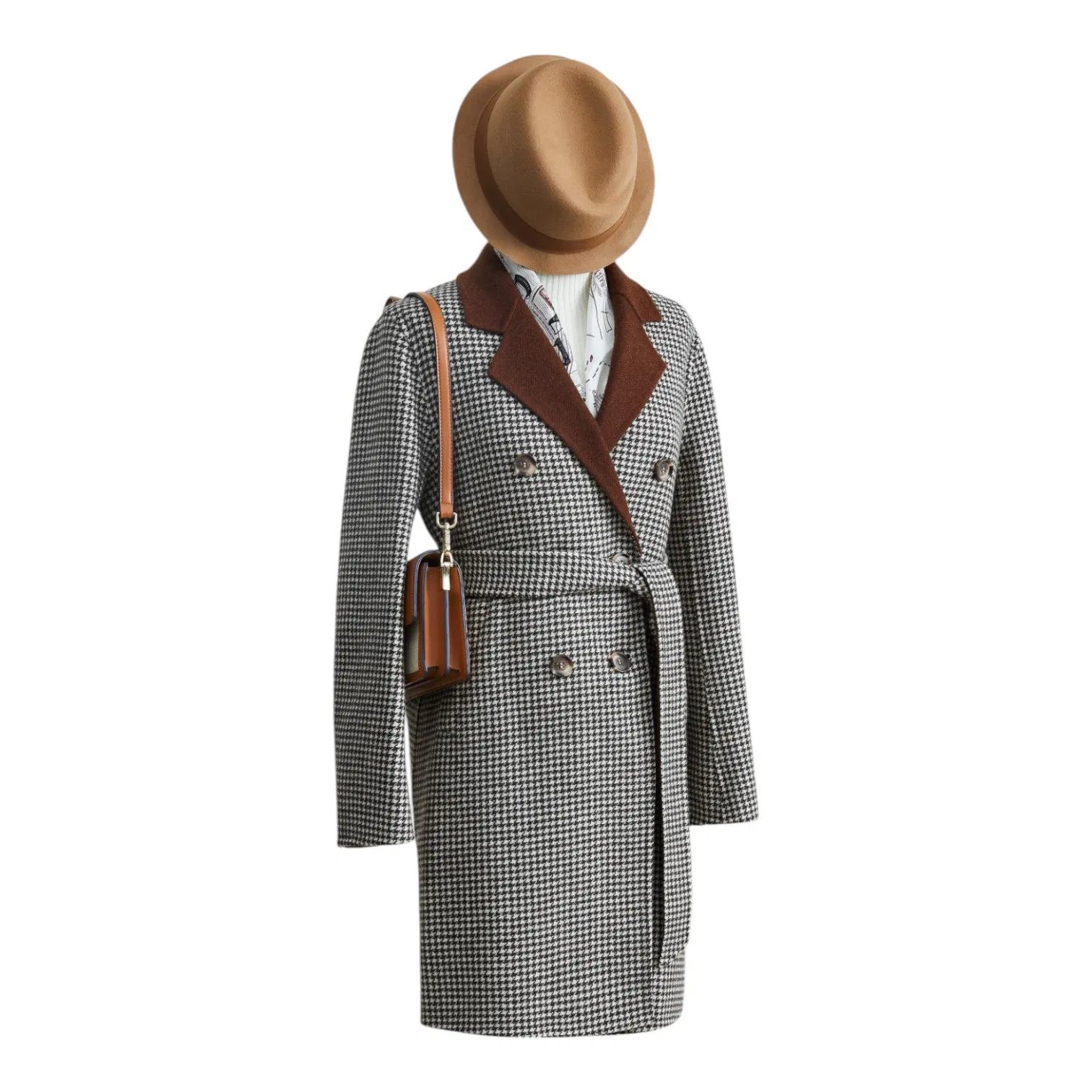 Tailored Waist Dusty Pink with Fine Wool for Office Wear Tailored Waist Dusty Pink Made to Measure Women Overcoat