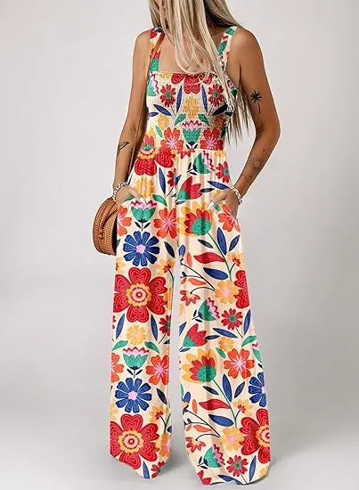 Floral Print Jumpsuit