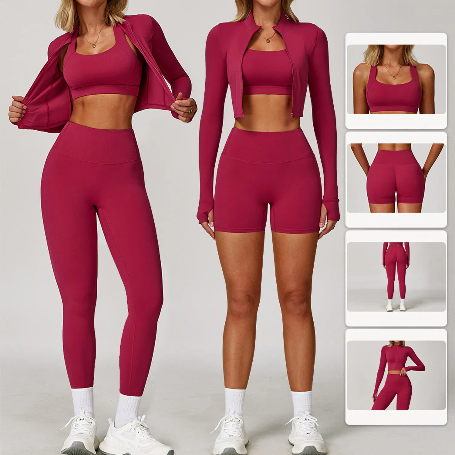 Custom Yoga Sportswear Women Gym Wear Training Running Activewear Yoga Set