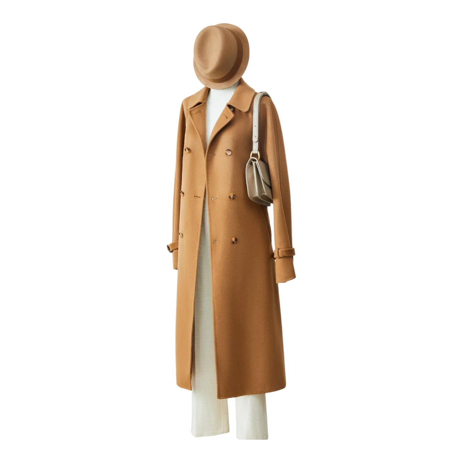 Longline Structured Fit with Italian Wool for Professional and Formal Wear Formal Women Overcoat