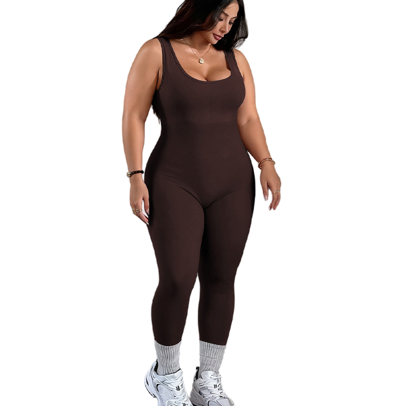 Custom Logo Women Yoga Gym Fitness Push up Sportswear Jumpsuits