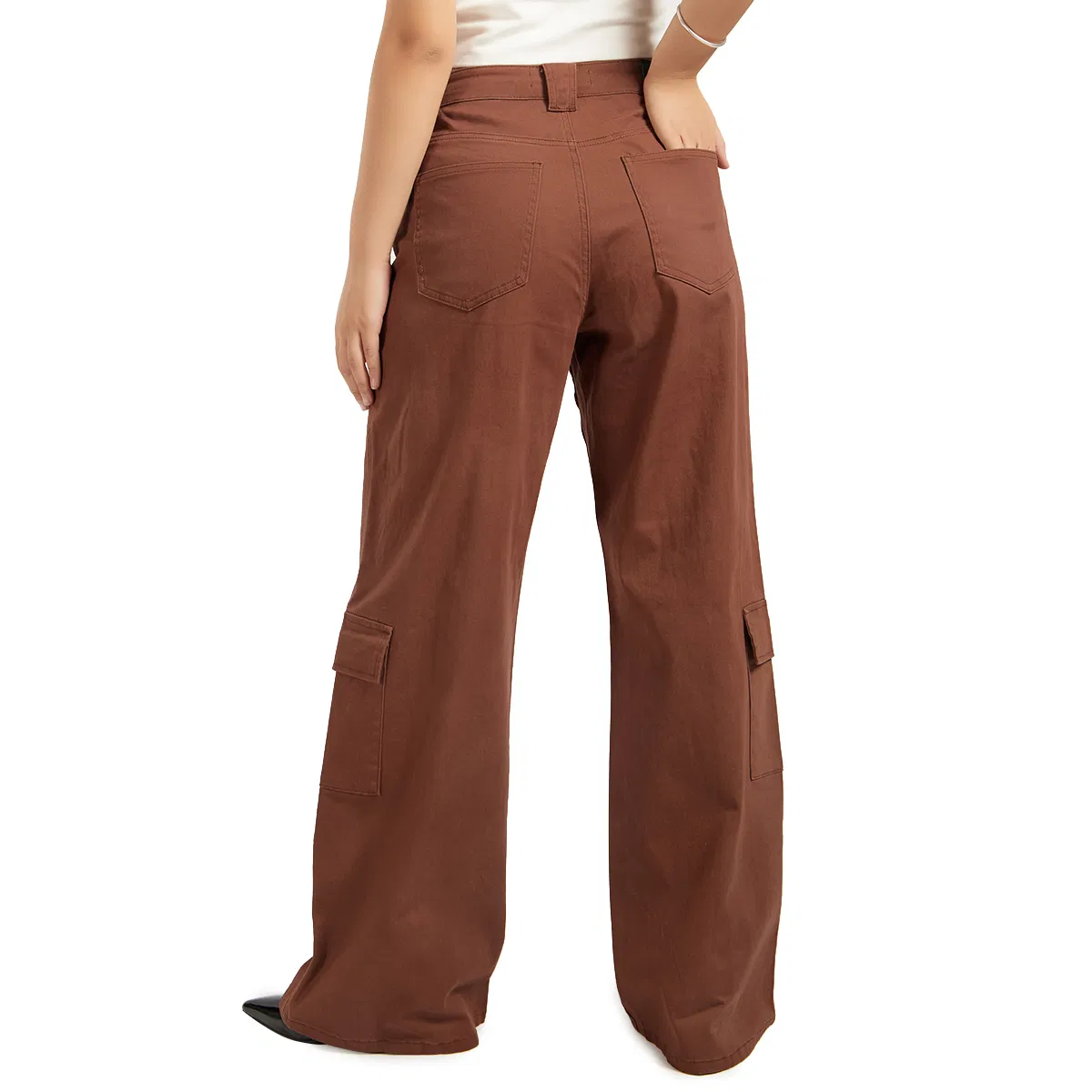 Custom OEM Wide Leg Denim Pants for Women Fashion Loose Jeans Trousers