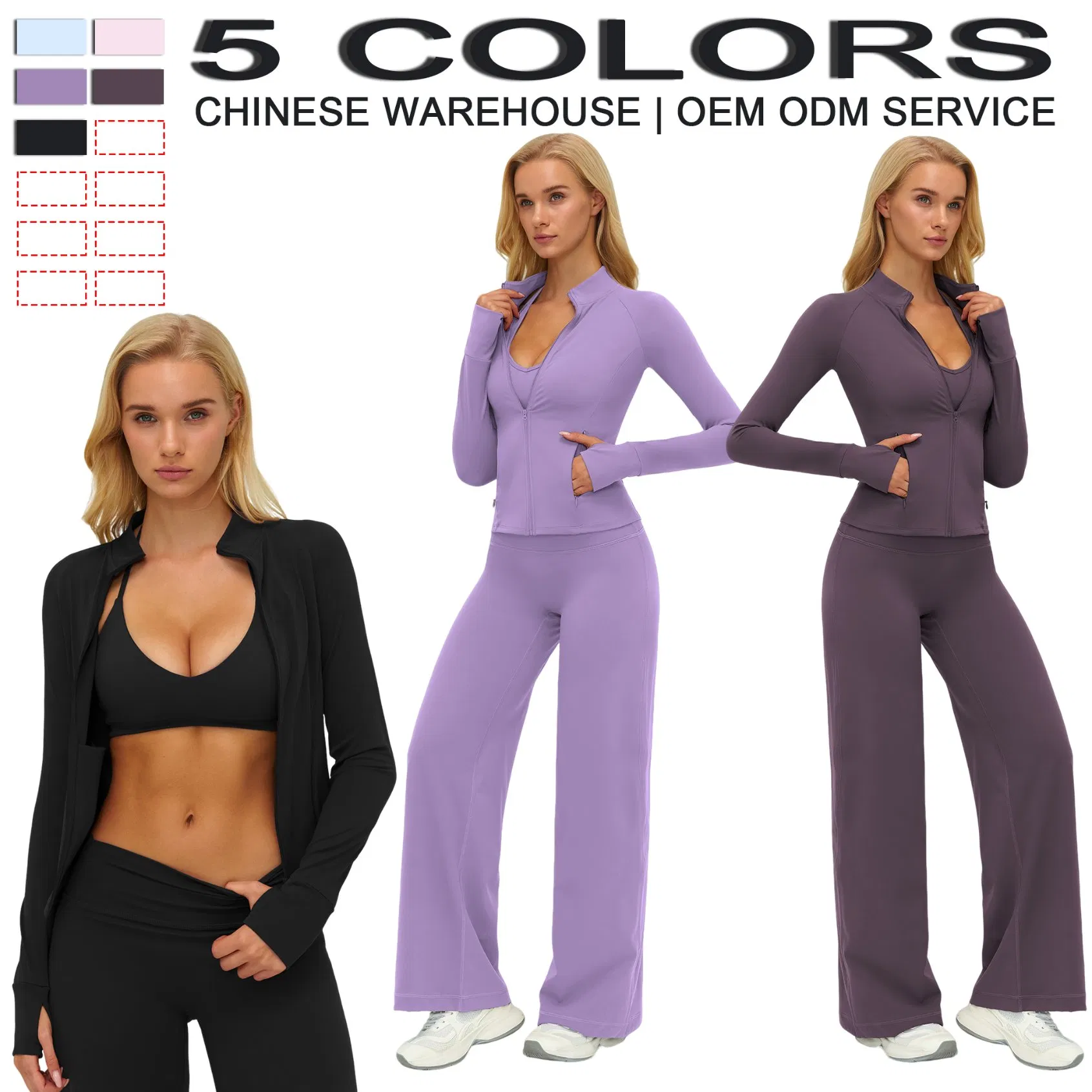 Women Sportswear Fleece Yoga Set Loose Casual Fitness Wear Online Cheap