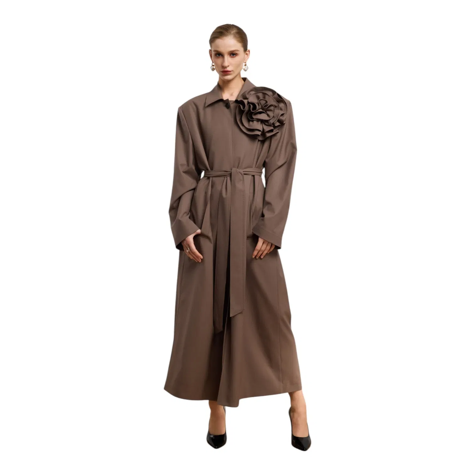 Chic Tailored Slim Fit for Office Wear and Business Meetings Business Women Overcoat