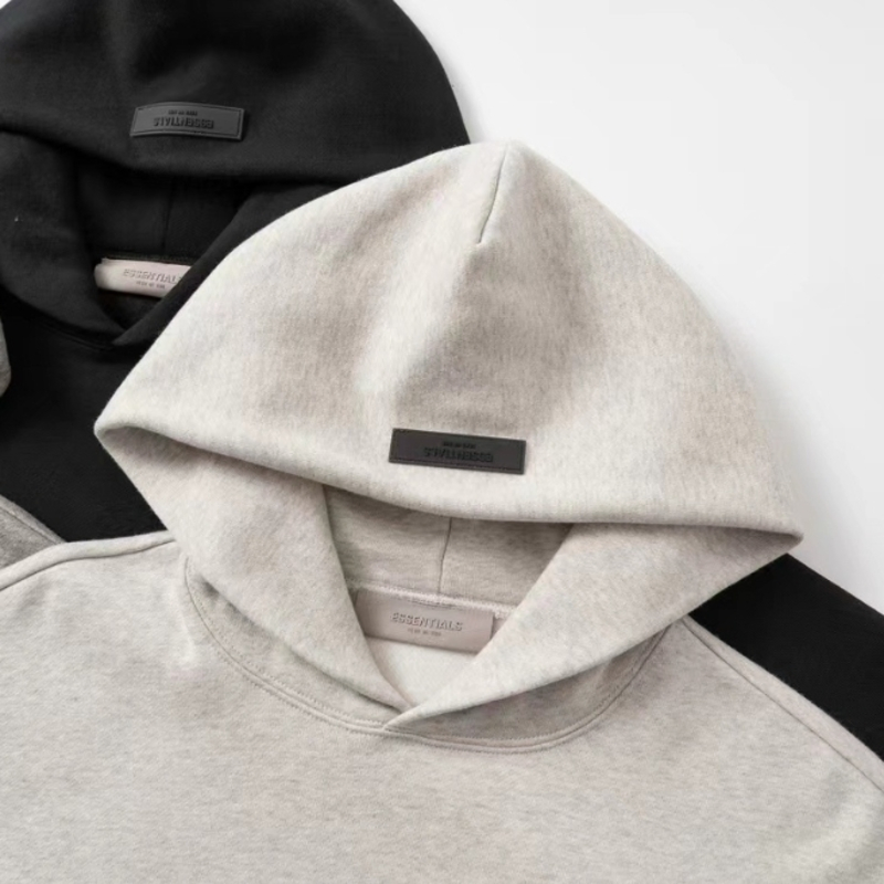 Pure Cotton Essentials Style Hoodie Casual Streetwear for Men and Women