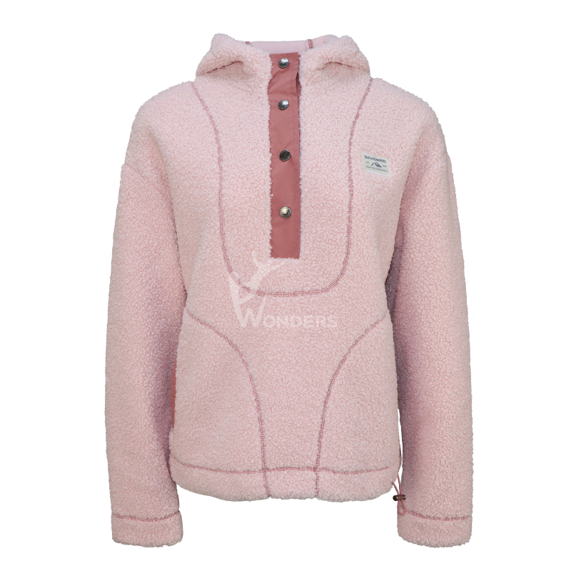 Women's Fashion Hoodied Teddy Fleece Jacket