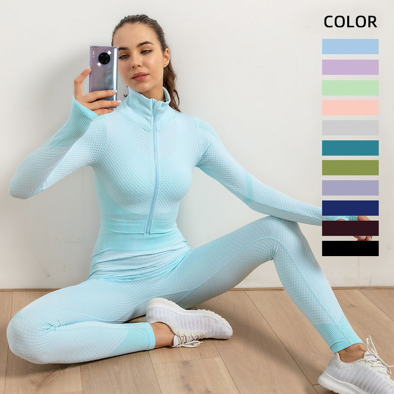 3PCS Custom Scrunch Butt Seamless Striped Yoga Sets Fitness Quick Dry Sport Gym 2 Piece Bra Shorts Leggings Set Women Activewear
