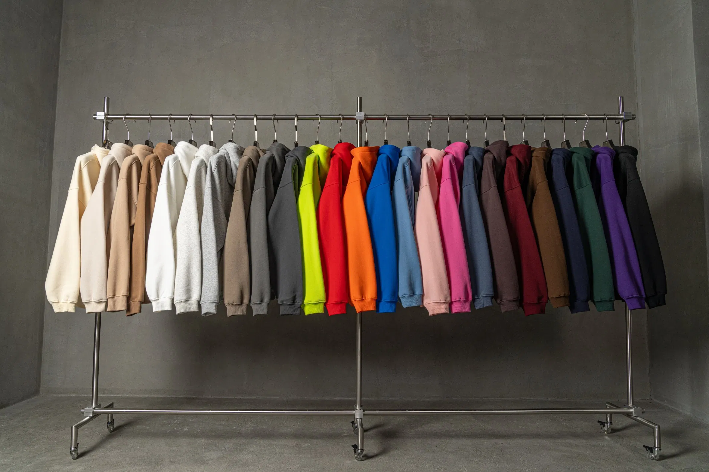 S-3XL 24 Colors Thickened Polar Fleece 345g Good Quality Women Men Can Custom Logo Printing Embroidery Pullover No Drawstring Hoodie