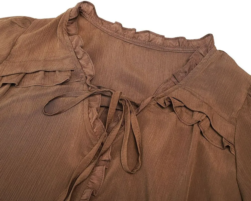 V-Neck Blouse Detail 3