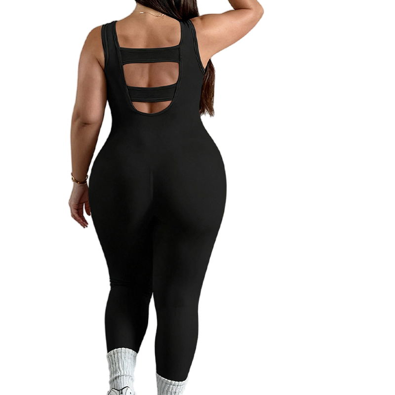 Custom Logo Women Yoga Gym Fitness Push up Sportswear Jumpsuits