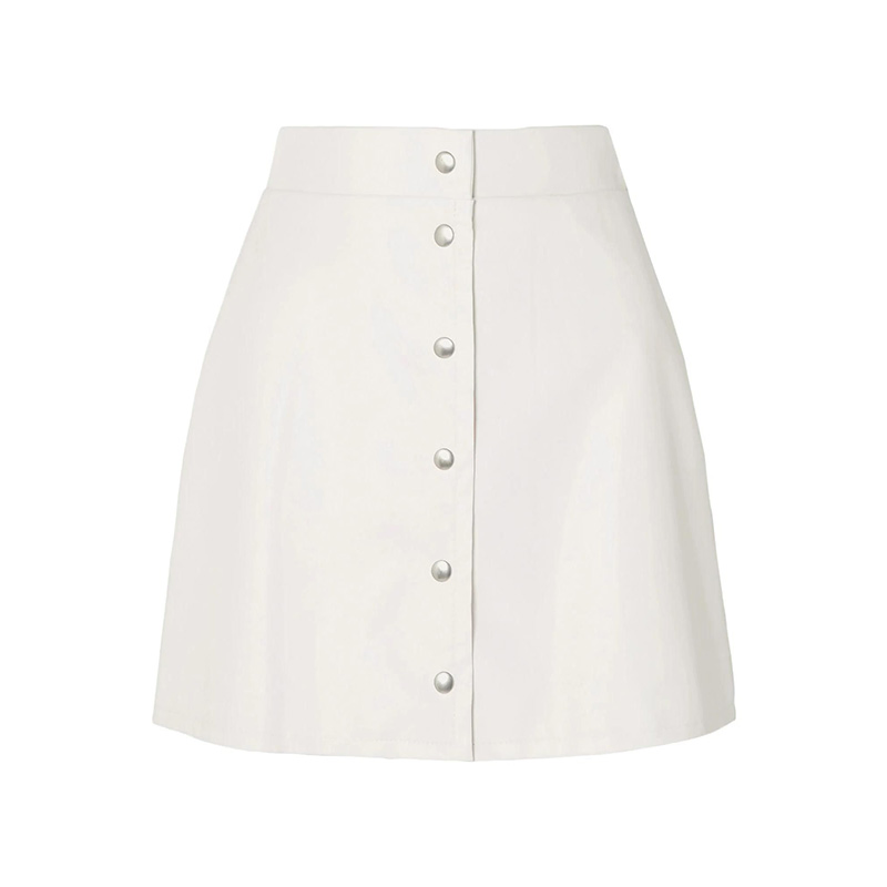 Customized Woman Fashionable Business Button Slim Fit Skirt